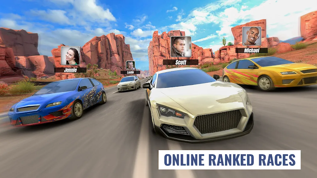 Racing Clash (Рейсинг Клэш) [МОД Mega Pack] APK Android Screenshot 5