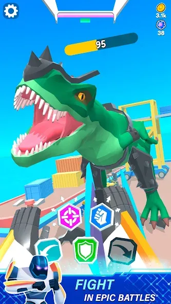 Mechangelion - Robot Fighting (Механгелион) [МОД Mega Pack] APK Android Screenshot 1