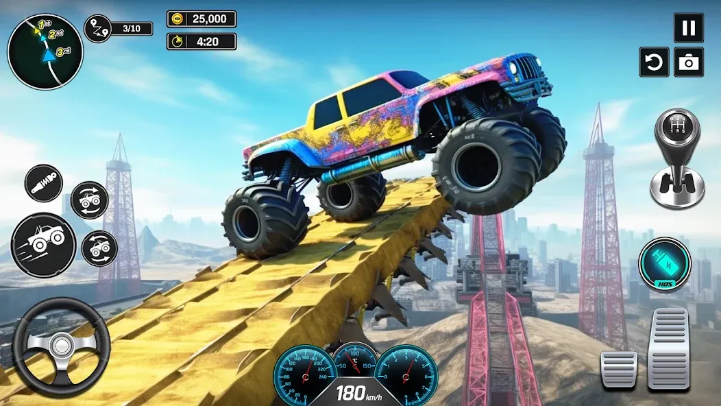 Monster Truck Games- Car Games [МОД Unlocked] APK Android Screenshot 2