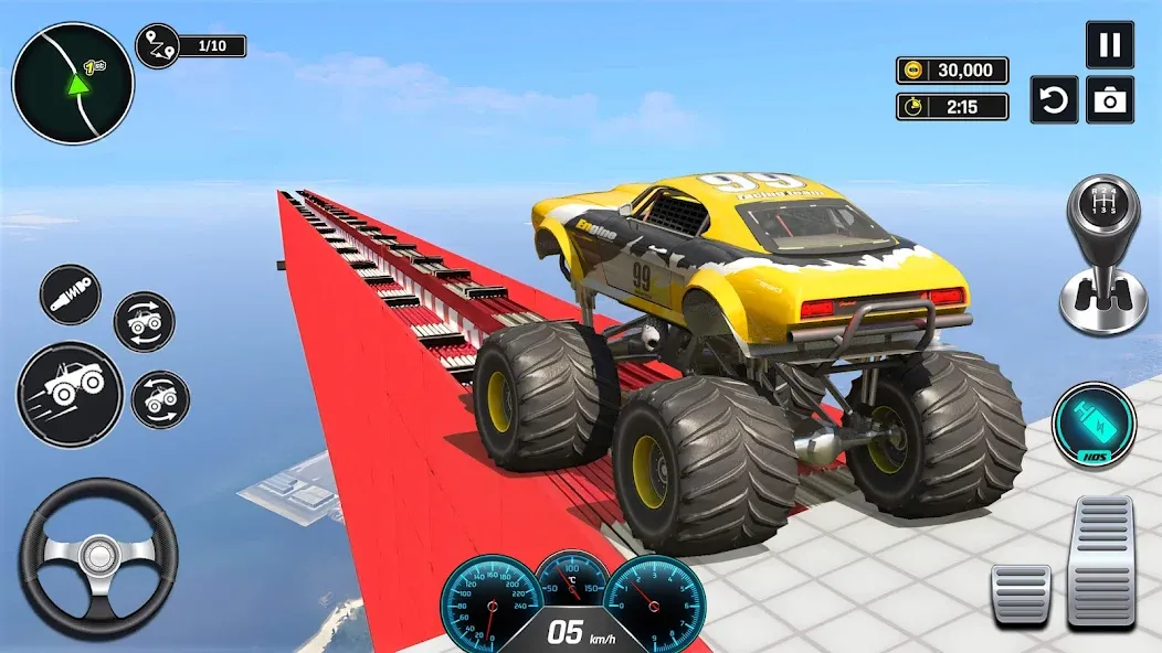 Monster Truck Games- Car Games [МОД Unlocked] APK Android Screenshot 3