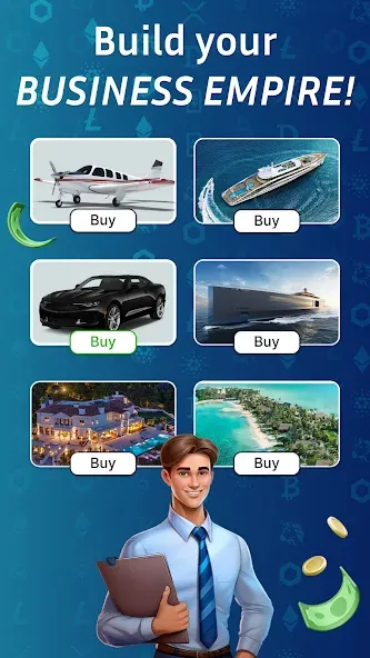 Business Empire: RichMan (Бизнес Империя) [МОД Unlocked] APK Android Screenshot 1