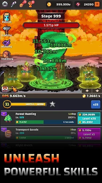 Tower Quest: Pixel Idle RPG (тауэр квест) [МОД Premium] APK Android Screenshot 3