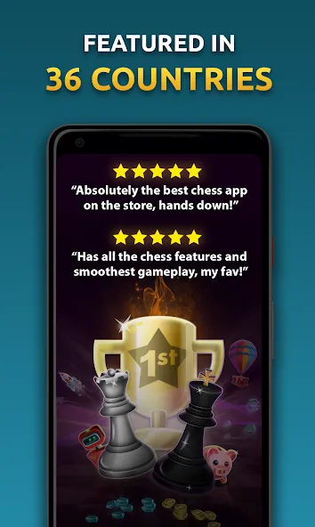 Chess Stars Multiplayer Online (Чесс Старс) [МОД Бесконечные монеты] APK Android Screenshot 1