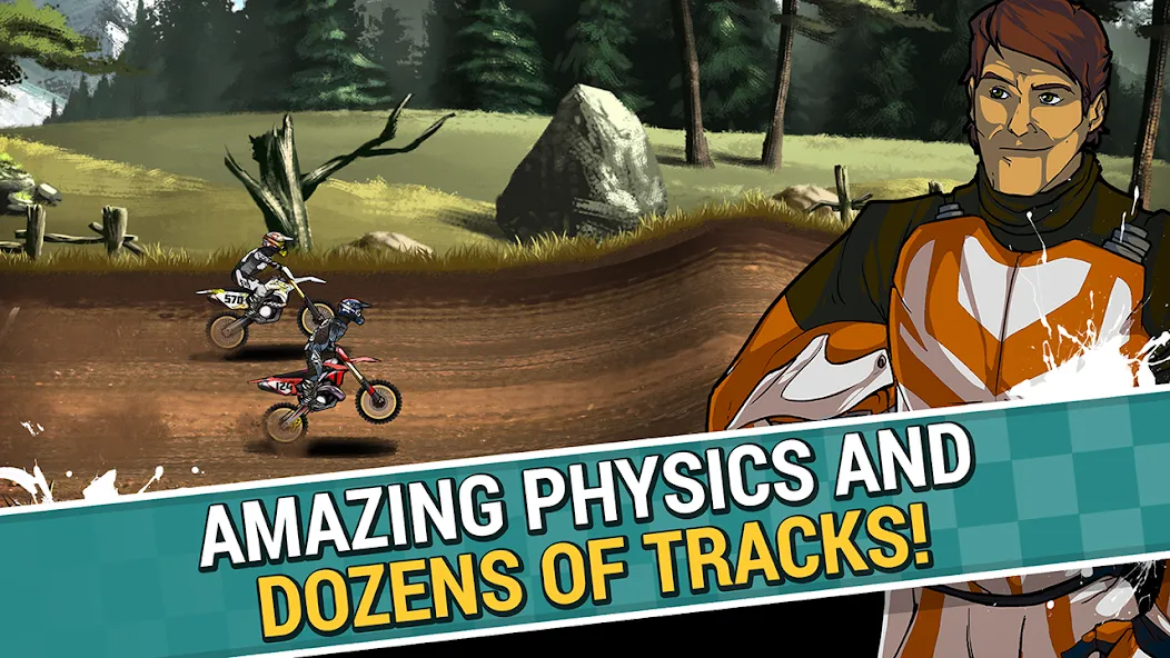 Mad Skills Motocross 2 (Мад Скилс Мотокросс 2) [МОД Много денег] APK Android Screenshot 1