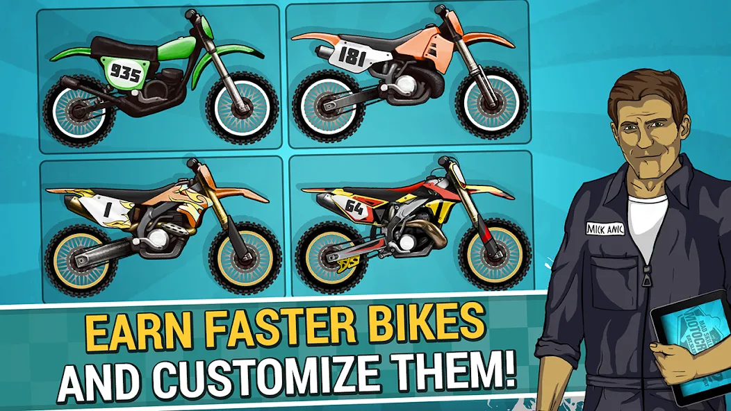 Mad Skills Motocross 2 (Мад Скилс Мотокросс 2) [МОД Много денег] APK Android Screenshot 2