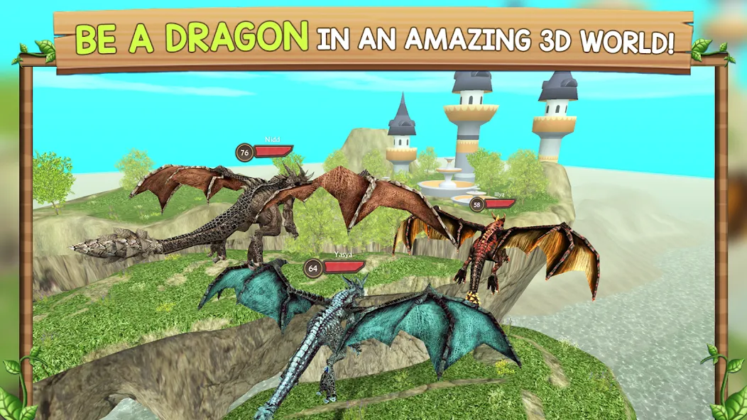 Dragon Sim Online: Be A Dragon [МОД Бесконечные монеты] APK Android Screenshot 1