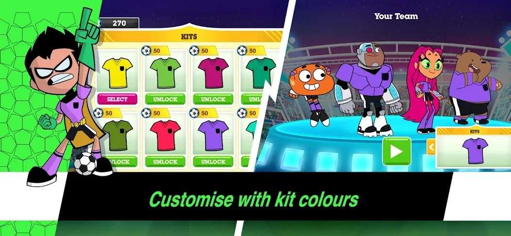 Toon Cup - Football Game [МОД Бесконечные монеты] APK Android Screenshot 4