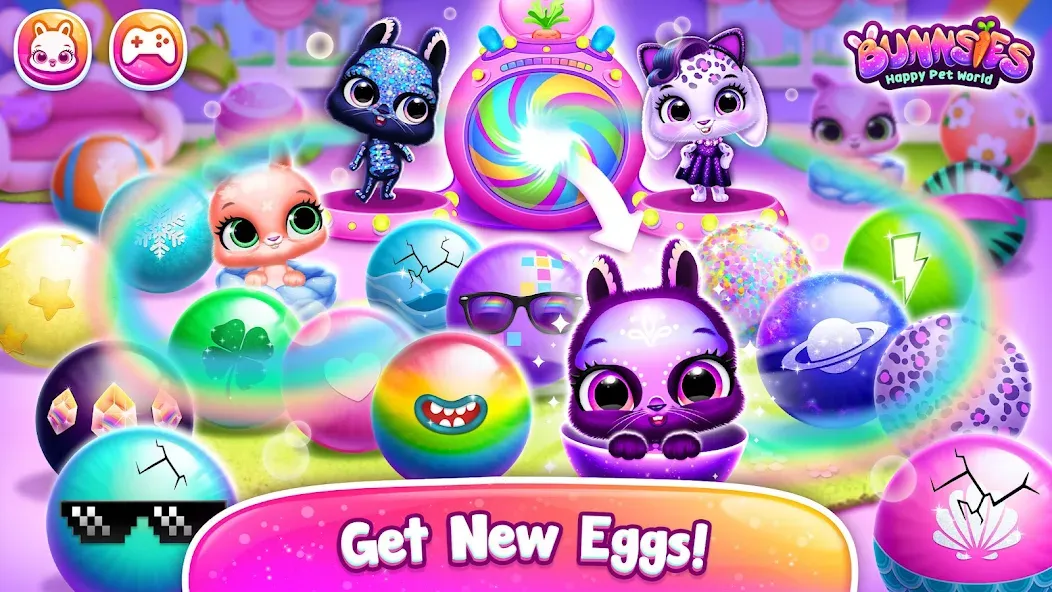 Bunnsies - Happy Pet World (Баннсиз) [МОД Mega Pack] APK Android Screenshot 2