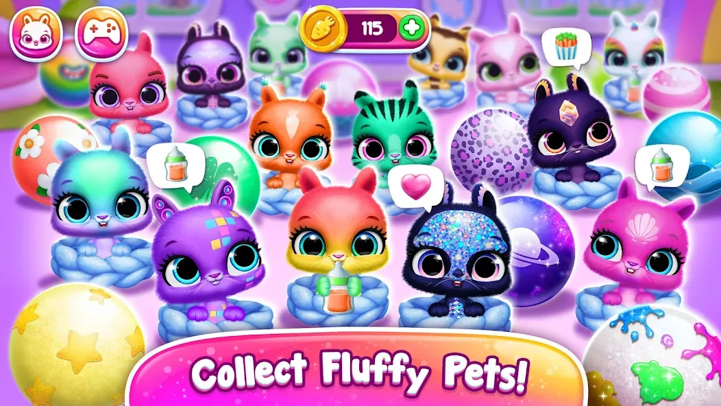 Bunnsies - Happy Pet World (Баннсиз) [МОД Mega Pack] APK Android Screenshot 4
