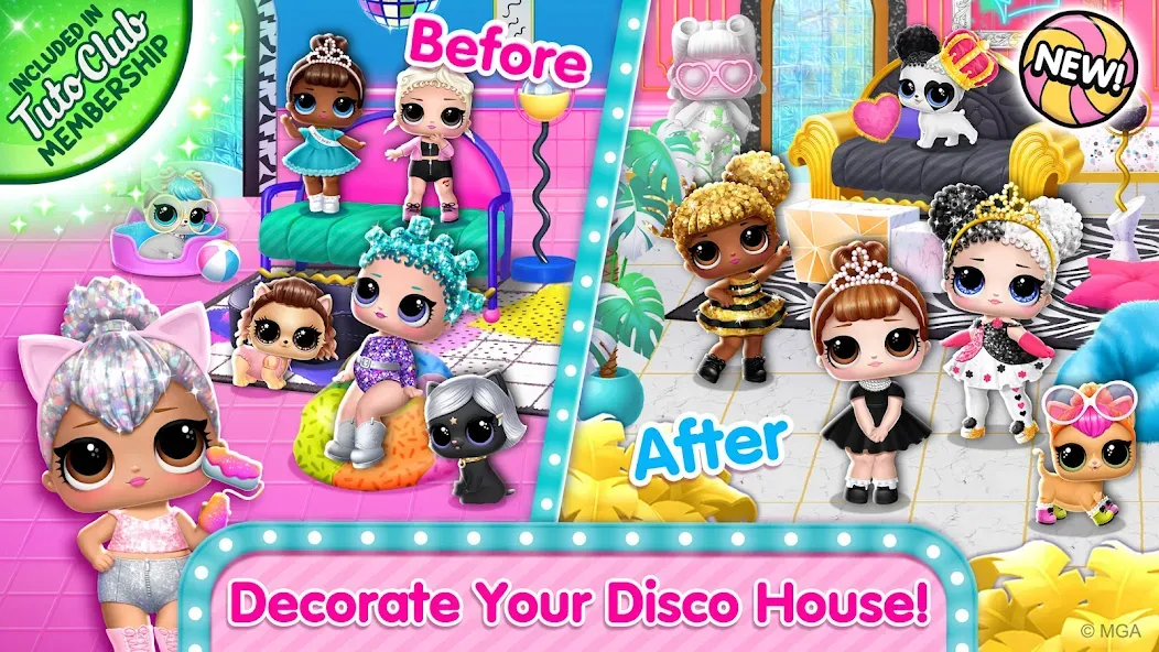L.O.L. Surprise! Disco House [МОД Unlocked] APK Android Screenshot 1