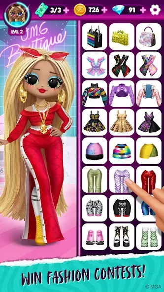 LOL Surprise! OMG Fashion Club [МОД Много денег] APK Android Screenshot 3