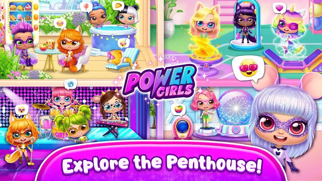 Power Girls - Fantastic Heroes [МОД Premium] APK Android Screenshot 3