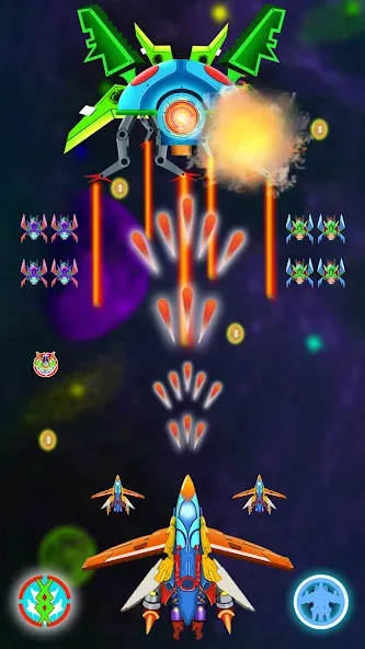 Galaxy Shooting: Alien Attack (Гэлэкси Шутинг) [МОД Много денег] APK Android Screenshot 4