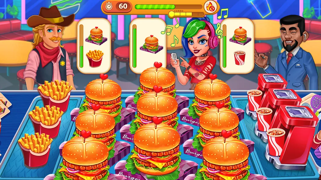 Cooking Max: Restaurant Games (Кукинг Макс) [МОД Бесконечные монеты] APK Android Screenshot 4