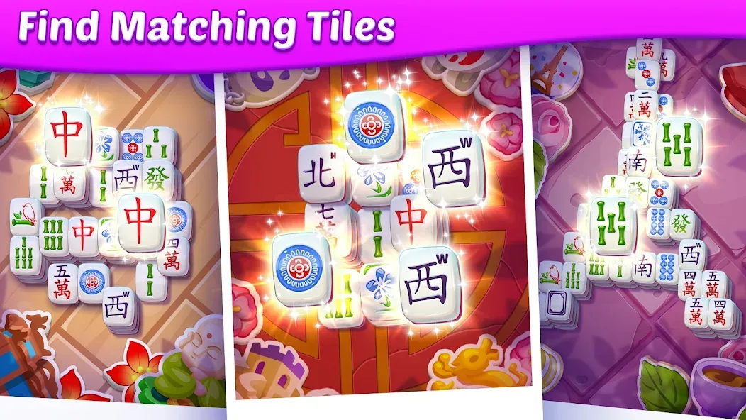 Mahjong City Tours: Tile Match (Маджонг Сити Турс) [МОД Mega Pack] APK Android Screenshot 2