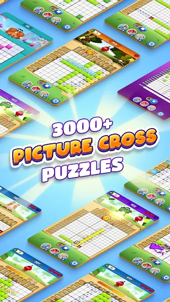 Nono Crossing Picture Nonogram (Ноно Кроссинг) [МОД Меню] APK Android Screenshot 4