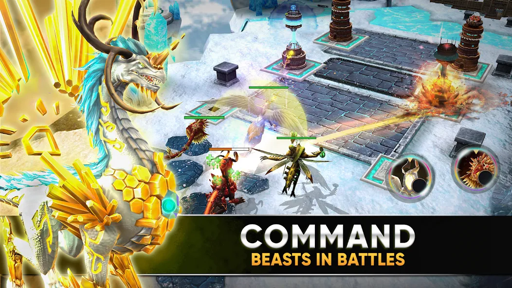 Clash of Beasts: Tower Defense (Клэш оф Бистс) [МОД Много денег] APK Android Screenshot 2