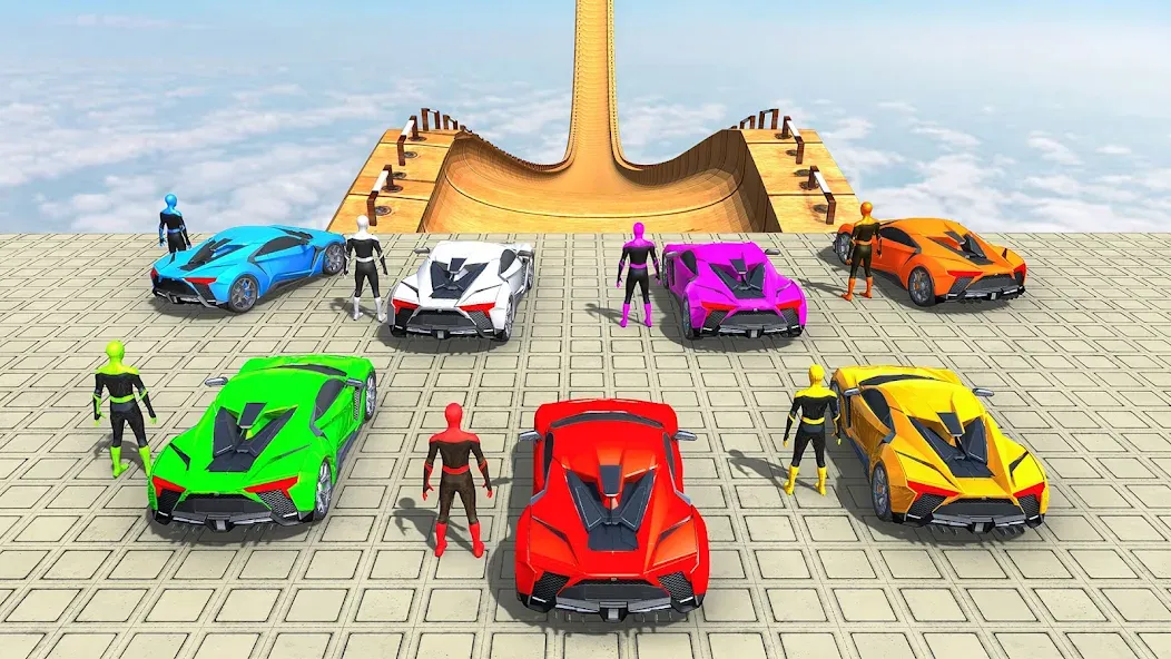 Mega Ramp Car Games Car Stunts [МОД Все открыто] APK Android Screenshot 1