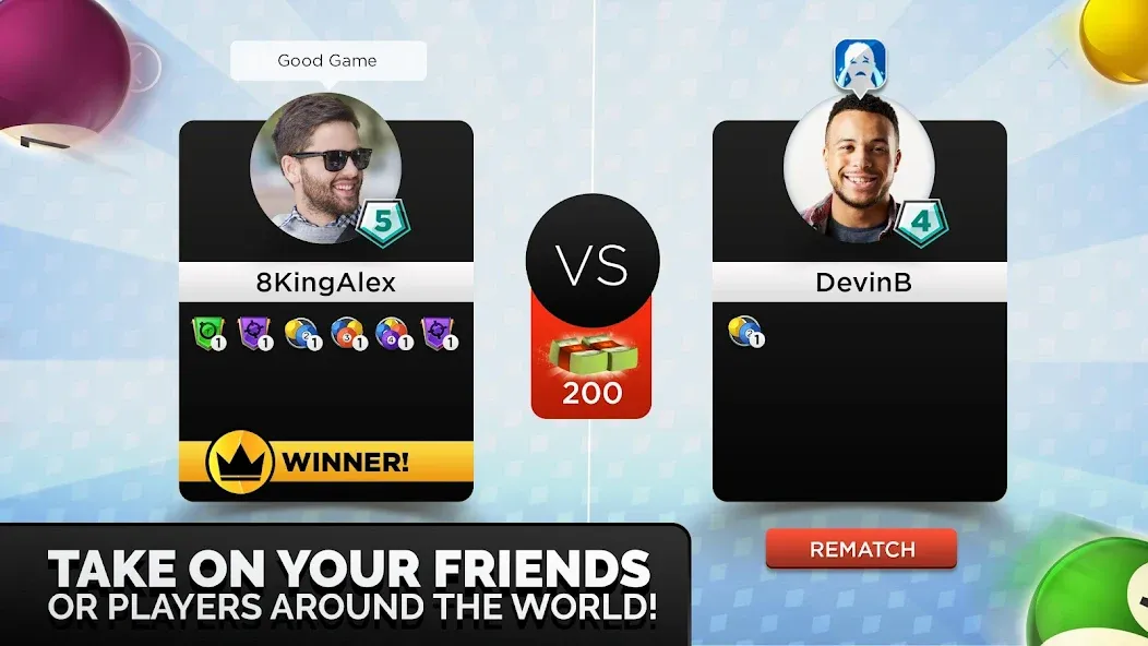 Kings of Pool - Online 8 Ball (Кингс оф Пул) [МОД Mega Pack] APK Android Screenshot 3