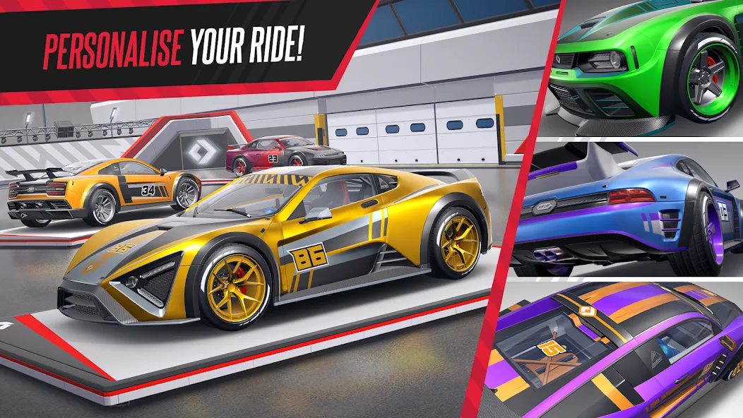 Hot Lap League: Racing Mania! (Хот Лап Лига) [МОД Mega Pack] APK Android Screenshot 3