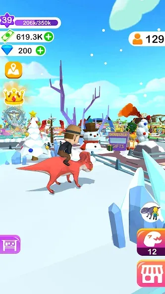 Dino Tycoon - 3D Building Game [МОД Бесконечные монеты] APK Android Screenshot 5