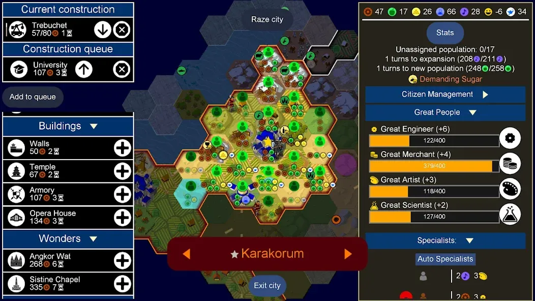 Unciv (Унцив) [МОД Все открыто] APK Android Screenshot 2