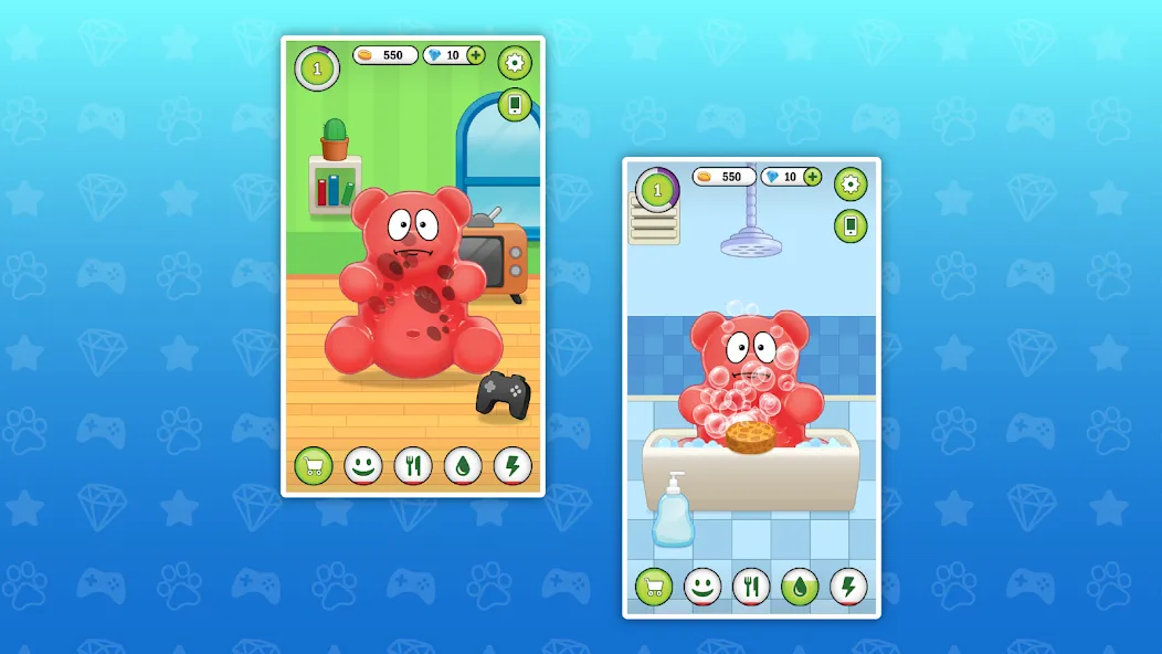 My Jelly Bear Pet [МОД Mega Pack] APK Android Screenshot 5