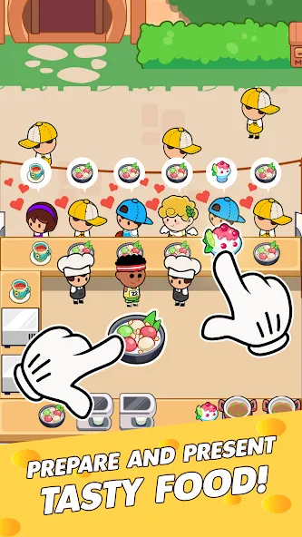 Food Fever: Restaurant Tycoon (Фуд Фивер) [МОД Premium] APK Android Screenshot 3
