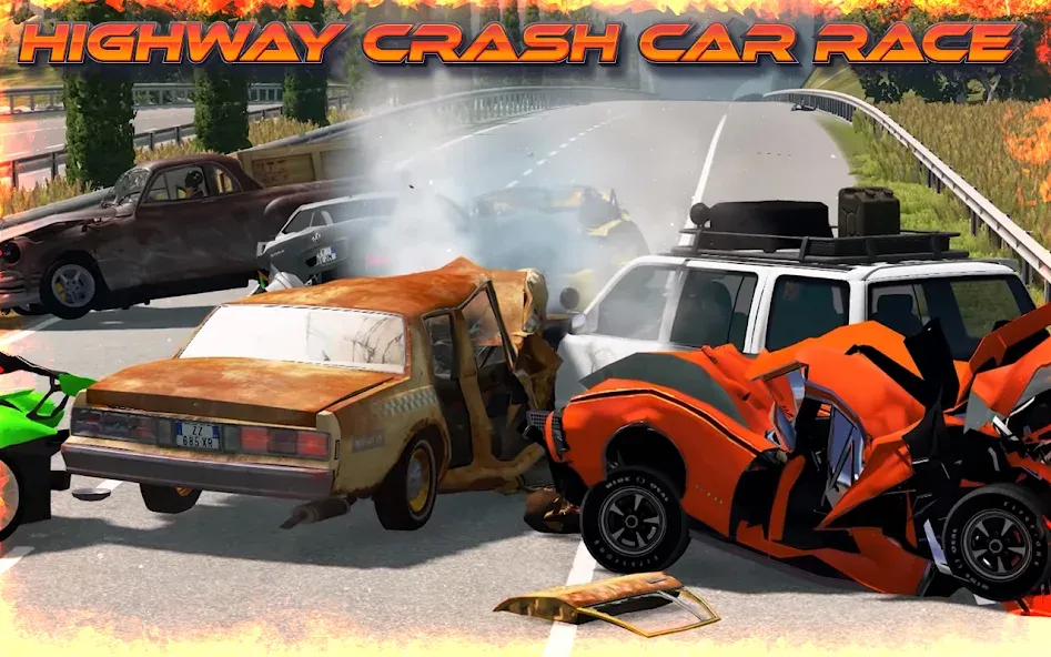 Highway Crash Car Race [МОД Все открыто] APK Android Screenshot 4