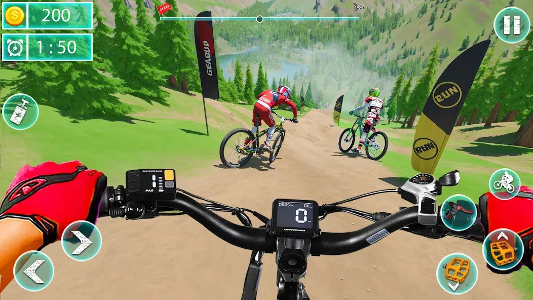 MTB Downhill: BMX Racer [МОД Premium] APK Android Screenshot 2