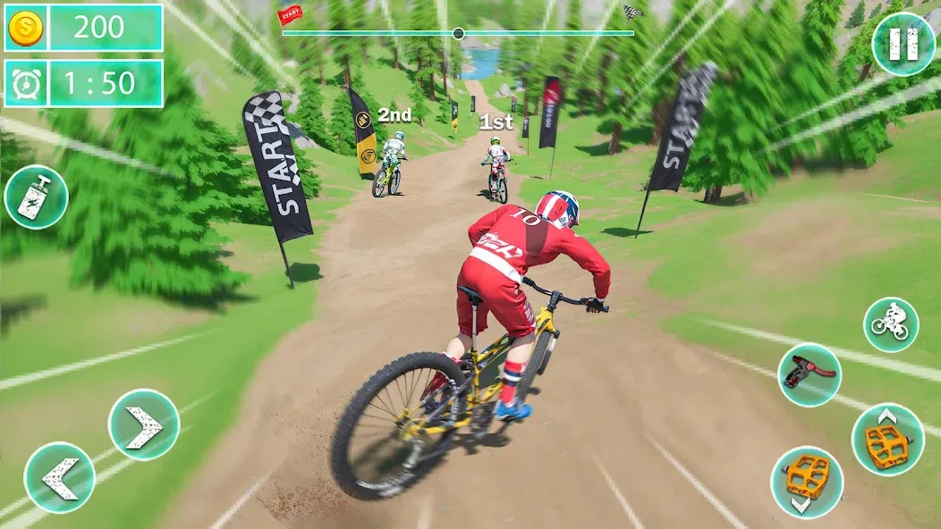 MTB Downhill: BMX Racer [МОД Premium] APK Android Screenshot 4