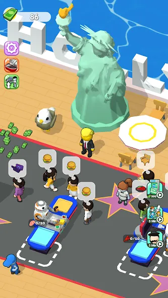 Sea Restaurant - Travel Tycoon (Си Ресторан) [МОД Бесконечные монеты] APK Android Screenshot 3