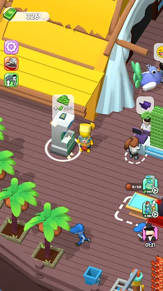 Sea Restaurant - Travel Tycoon (Си Ресторан) [МОД Бесконечные монеты] APK Android Screenshot 5