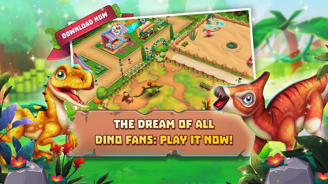 Dinosaur Park – Primeval Zoo (Динозавровый парк) [МОД Все открыто] APK Android Screenshot 4