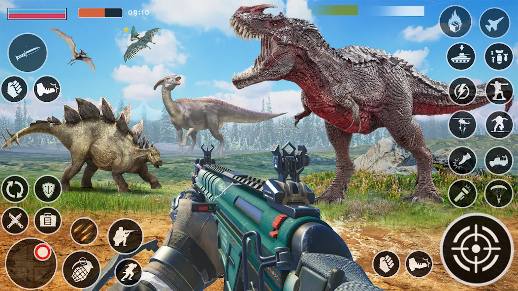 Wild Dino Hunting: Zoo Hunter (Дино Хантер) [МОД Mega Pack] APK Android Screenshot 2