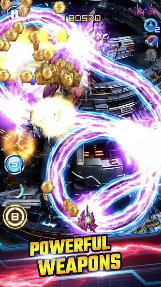 Lightning Fighter 2: Space War (Лайтнинг Файтер 2) [МОД Меню] APK Android Screenshot 1