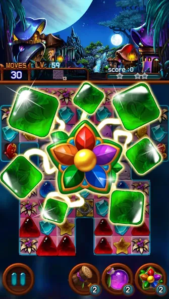 Jewel Galaxy (Джуэл Гэлакси) [МОД Бесконечные монеты] APK Android Screenshot 1