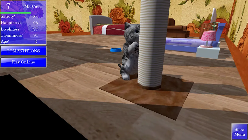 Cute Pocket Cat 3D (Сьют Покет Кэт 3Д) [МОД Меню] APK Android Screenshot 5