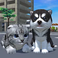 Cute Pocket Cat And Puppy 3D (Кьют Покет Кэт Энд Паппи 3Д) [МОД Unlocked] APK Android