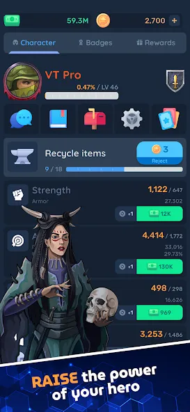 Lost Vault: AFK Retro RPG (Лост Волт) [МОД Бесконечные монеты] APK Android Screenshot 1