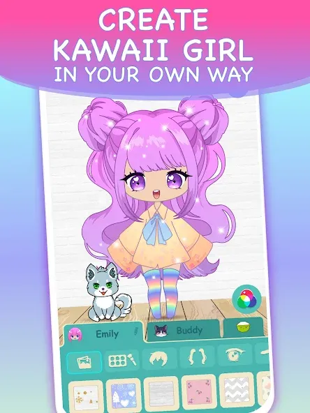 Chibi Dress Up Games for Girls [МОД Много денег] APK Android Screenshot 2