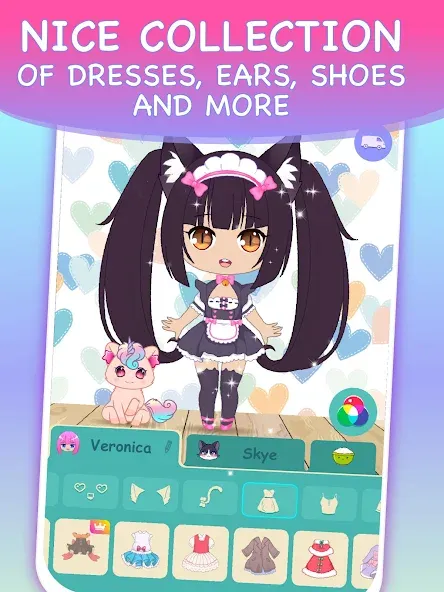 Chibi Dress Up Games for Girls [МОД Много денег] APK Android Screenshot 3