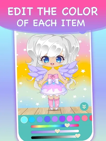 Chibi Dress Up Games for Girls [МОД Много денег] APK Android Screenshot 4