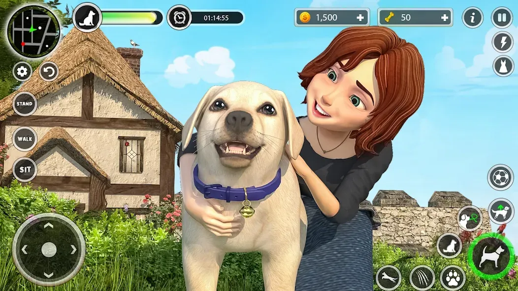 Dog Simulator Pet Dog Games 3D [МОД Unlocked] APK Android Screenshot 3