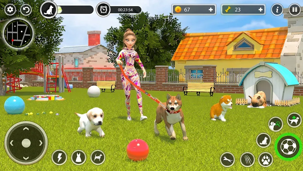 Dog Simulator Pet Dog Games 3D [МОД Unlocked] APK Android Screenshot 5