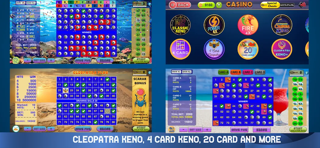 Cleopatra Keno - Keno Games (Клеопатра Кено) [МОД Много денег] APK Android Screenshot 3