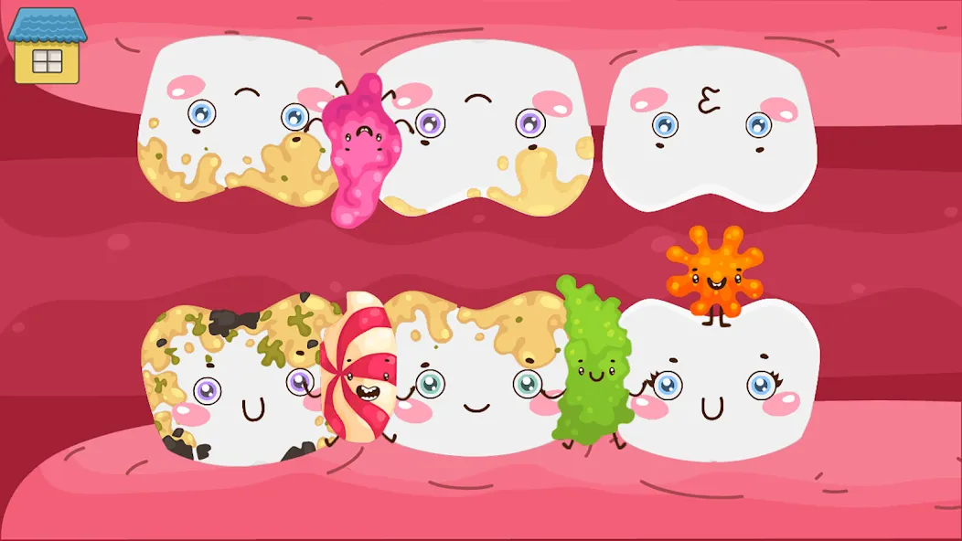 Funny Teeth kids dentist care! [МОД Много денег] APK Android Screenshot 5