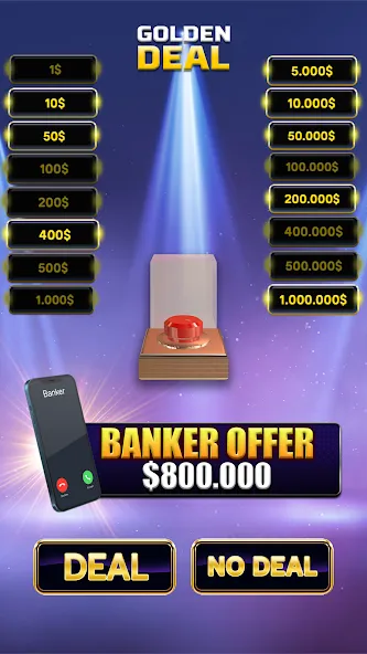 Million Golden Deal Game (Миллион Золотой Сделки) [МОД Mega Pack] APK Android Screenshot 2