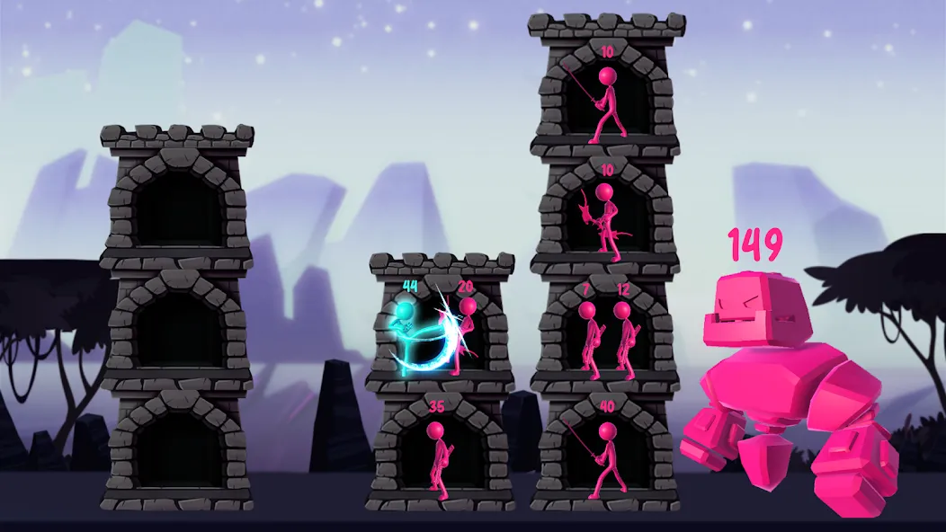 Stickman Tower Defense (Сткмен Башня Захисту) [МОД Premium] APK Android Screenshot 2