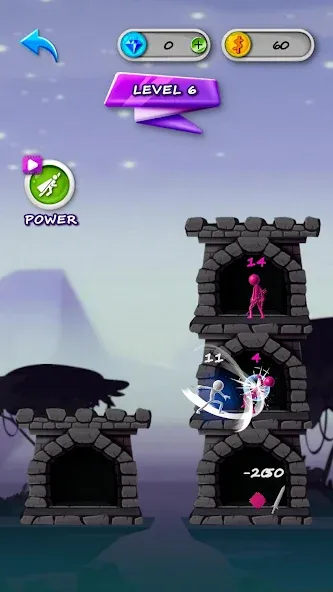 Stickman Tower Defense (Сткмен Башня Захисту) [МОД Premium] APK Android Screenshot 4